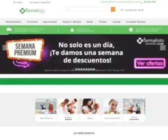Farmalisto.com.mx(Farmacia Online a domicilio en Ciudad de México y México) Screenshot