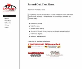 Farmallcub.com(Farmall) Screenshot