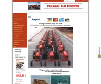 Farmallcubforever.com(Farmall Cub tractor new and used parts) Screenshot