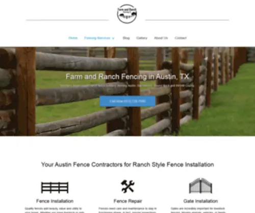 Farmandranchfences.com(Farm and Ranch Fence Builders Austin) Screenshot