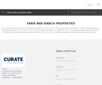 Farmandranchsir.com(Luxury Farm & Ranch Homes for Sale) Screenshot