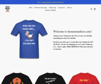 Farmanimaltees.com(Farm Animal Tees) Screenshot