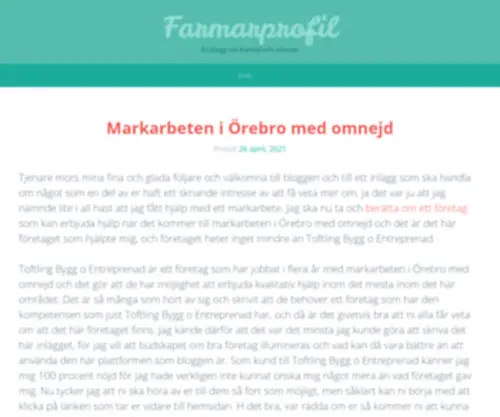 Farmarprofil.se(Farmarprofil) Screenshot