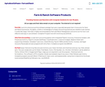 Farmbiz.com(Agricultural Software specializing in Farm and Ranch programs as Low as $249. Farm Biz) Screenshot