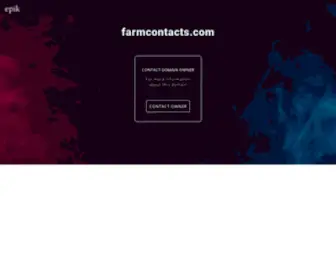 Farmcontacts.com(Contact with domain owner) Screenshot