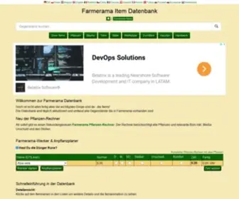 Farmeramania.org(Die Farmerama Datenbank von Farmeramania) Screenshot