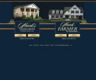 Farmerfuneral.com(Shook's Cedar Grove Funeral Home) Screenshot