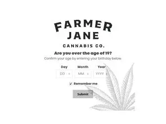 Farmerjane.ca(Farmer Jane Cannabis Co) Screenshot