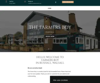 Farmersboyrushall.co.uk(Farmers Boy) Screenshot