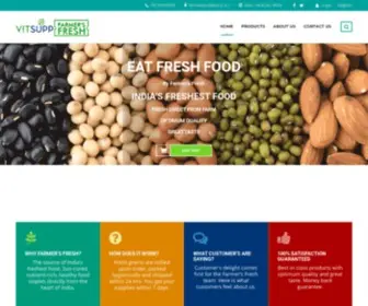 Farmersfresh.org(Looking for Farm Fresh Food in India. Try Farmer's Fresh. India's Freshest Food) Screenshot