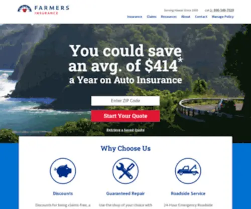 Farmershawaii.com(Farmers Insurance Hawaii) Screenshot