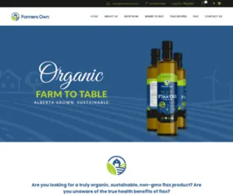 Farmersown.ca(Farmers Own Organics) Screenshot