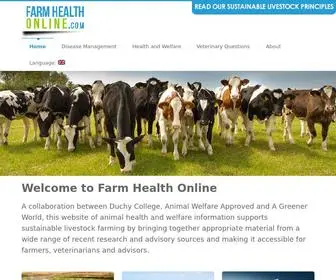 Farmhealthonline.com(Animal Health and Welfare Knowledge Hub) Screenshot
