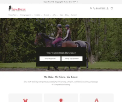 Farmhousetack.com(The Farm House) Screenshot