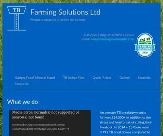 Farmingsolutionsltd.com(The Badger Proof Bucket Stand from TB Busters) Screenshot