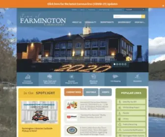 Farmington-CT.org(Town of Farmington) Screenshot