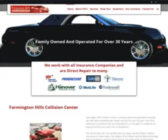 Farmingtonhillscollision.com(Farmington Hills Collision Center) Screenshot