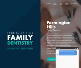 Farmingtonhillsfamilydentistry.com(Farmington Hills Family Dentistry) Screenshot