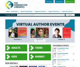 Farmingtonlibraries.org(The Farmington Libraries) Screenshot