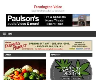 Farmingtonvoice.com(News from the heart of our community) Screenshot