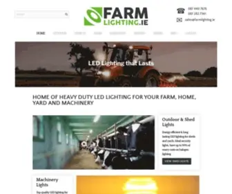 Farmlighting.ie(LED LIGHTS FOR FARM YARDS AND MACHINERY) Screenshot