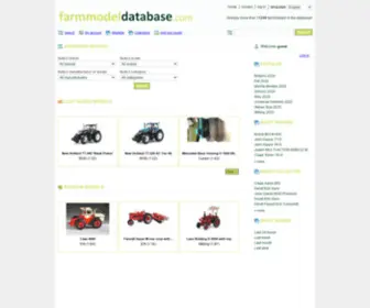 Farmmodeldatabase.com(Farmmodeldatabase) Screenshot