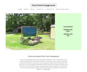 Farmpondcampground.com(Farm Pond Campground) Screenshot