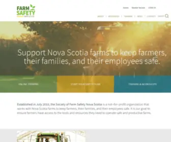 Farmsafetyns.ca(Safe Farming) Screenshot