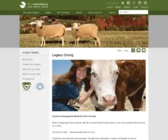 Farmsanctuarylegacy.org(Farm Sanctuary) Screenshot