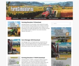 Farmsimulator.eu(Farm Simulators are great games) Screenshot