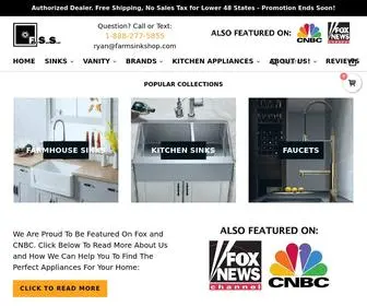 Farmsinkshop.com(The #1 Online Retailer for Farmhouse Sinks) Screenshot