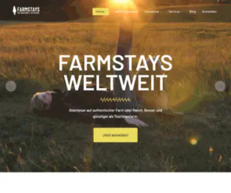 Farmstays.org(Farmstays im Ausland) Screenshot