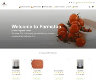 Farmstop.in(Fresh Organic Food and Vegetables in bangalore) Screenshot