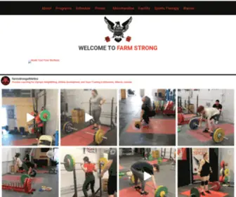 Farmstrong.ca(Farm Strong Athletics) Screenshot