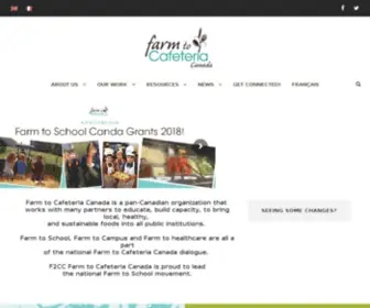 Farmtocafeteriacanada.ca(Farm to Cafeteria Canada) Screenshot