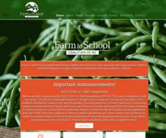 Farmtoschoolcoalitionnc.org(Farm to school) Screenshot