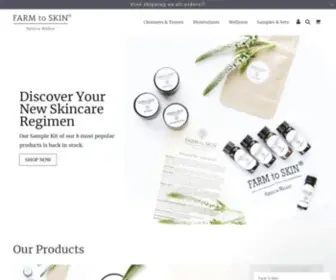 Farmtoskin.com(Farm to Skin) Screenshot
