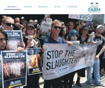 Farmusa.org(Farm Animal Rights Movement) Screenshot