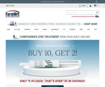 Farmvet.com(Horse Health & Equine Pharmaceuticals) Screenshot