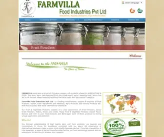 Farmvilla.co.in(Farmvilla Food Industries Pvt Ltd) Screenshot