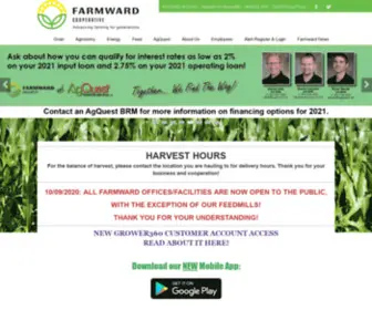 Farmward.net(Farm cooperative southern mn) Screenshot