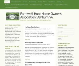 Farmwellhunthoa.org(Farmwell Hunt HOA) Screenshot