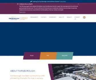 Farnborough.com(Farnborough International Exhibition & Conference Centre) Screenshot