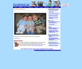 Farnellfamily.com(Online home of the Farnells) Screenshot