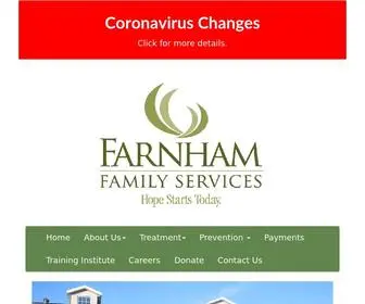 Farnhaminc.org(Hope. Help. Heal. Farnham Family Services) Screenshot