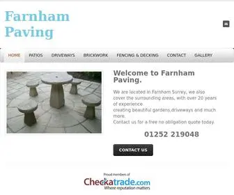 Farnhampaving.com(Farnham Paving) Screenshot