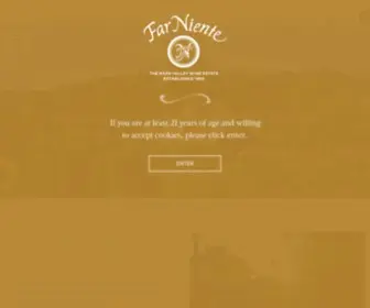 Farniente.com(Napa Valley's Finest Winery) Screenshot