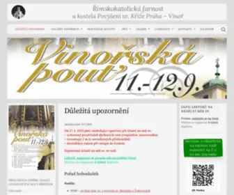 Farnost-Vinor.org(Římskokatolická farnost) Screenshot