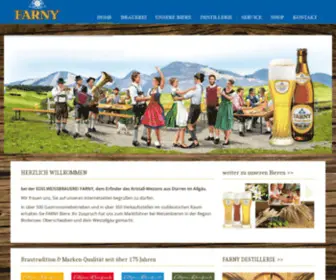 Farny.de(EDELWEISSBRAUEREI FARNY) Screenshot