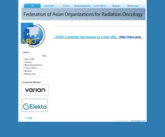 Faroac.org(Federation of Asian Organizations for Radiation Oncology) Screenshot